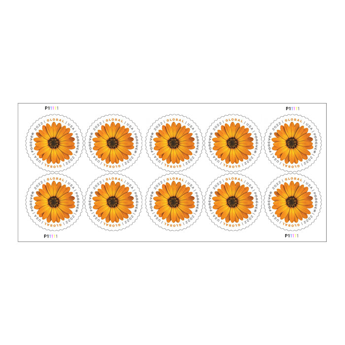 Global African Daisy Stamps(International $1.45)